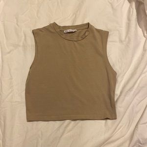 Zara cropped tank top